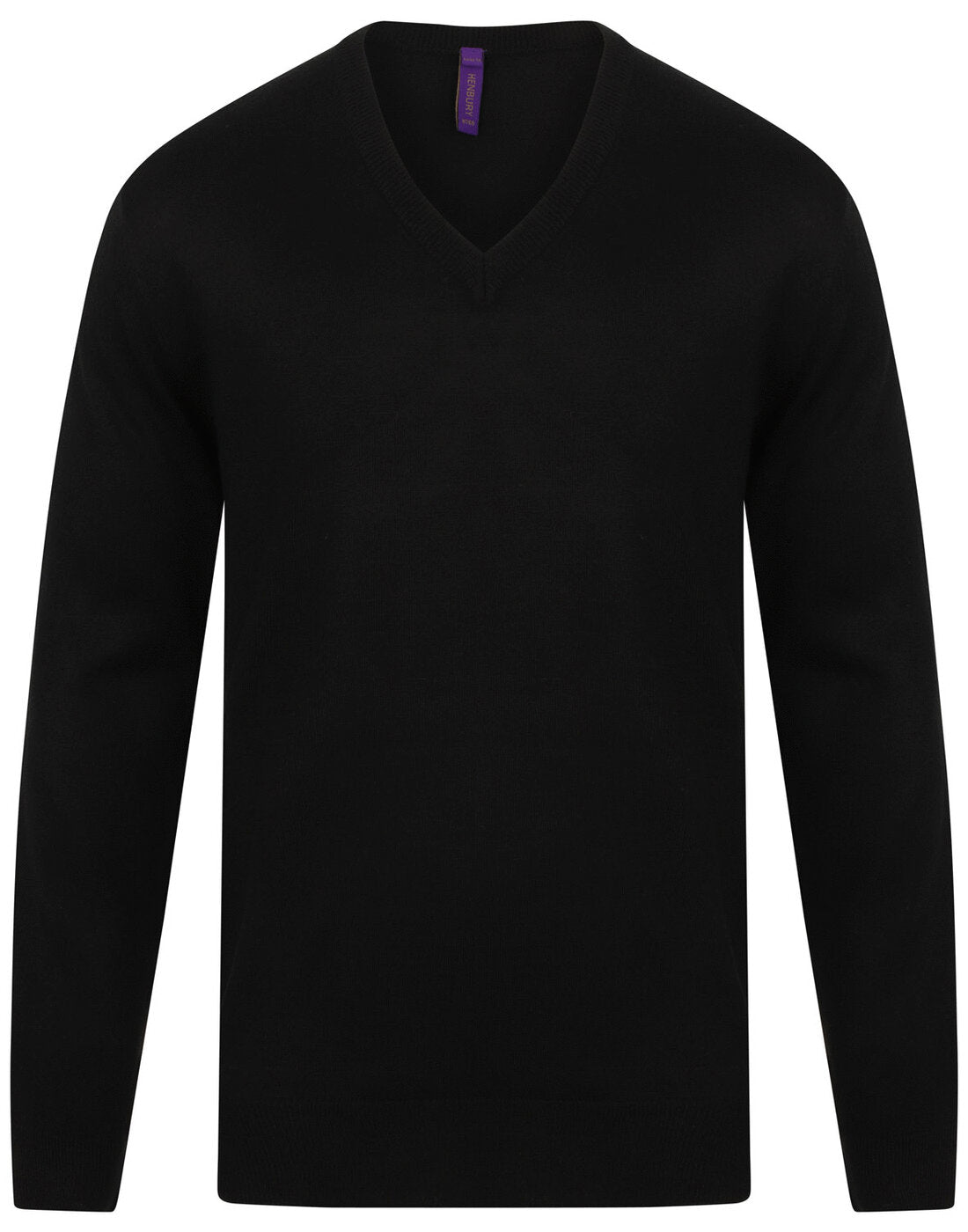 Henbury Cashmere Touch Acrylic V-Neck Jumper