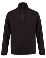 Henbury Mens 1/4 Zip Mircrofleece - thumbnail 3