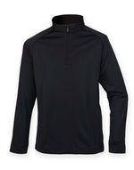 Henbury 1/4 Zip Top With Wicking Finish - thumbnail 2
