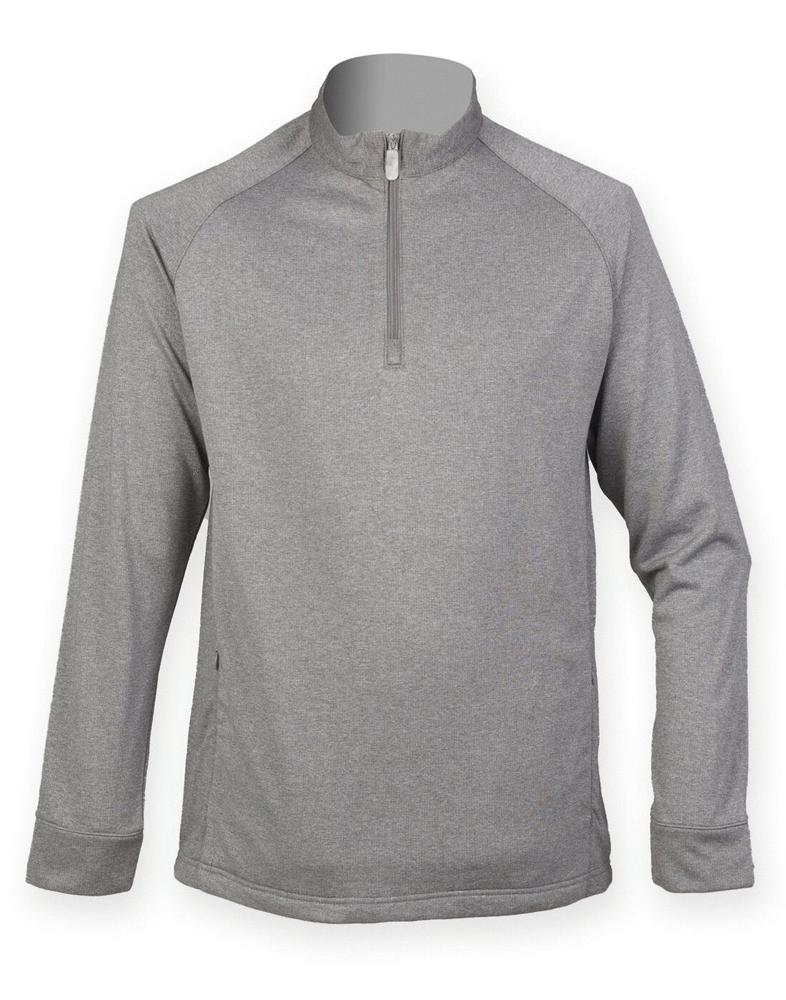 Henbury 1/4 Zip Top With Wicking Finish