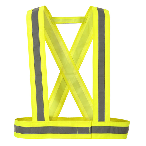 Portwest Hi-Vis Strap HV55 – yellow reflective safety strap for enhanced low-light visibility