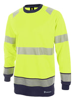 Deltic Beeswift Hi-Vis Two-Tone Long Sleeve T-Shirt - thumbnail 2