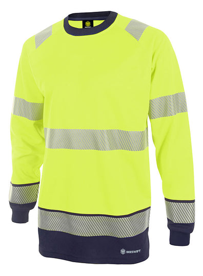 Deltic Beeswift Hi-Vis Two-Tone Long Sleeve T-Shirt