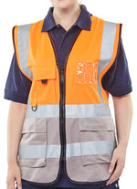 Beeswift Hi-Vis Two Tone Executive Id Vest - thumbnail 5