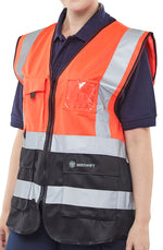Beeswift Hi-Vis Two Tone Executive Id Vest - thumbnail 7