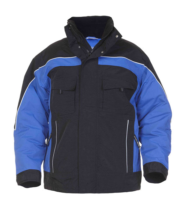 Hydrowear Range Rimini Black Sns W/Proof Fixed Lining Pilot Jacket Lge - Royal/Black