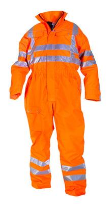 Hydrowear Range Uelsen Sns Hi Vis Waterproof Quilted Coverall Orange 3XL