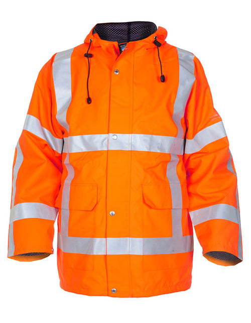 Hyd-Sns-Hv Uithoorn Sns Hi Vis Waterproof Parka Orange 3Xl