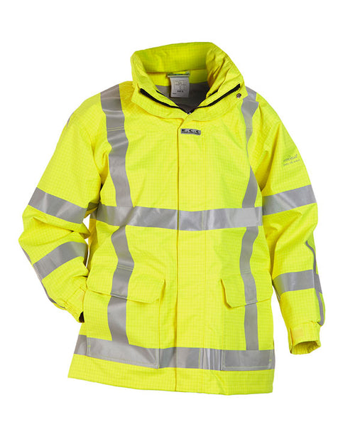 Hyd-Sns-Miltinorm Ear Hydrowear Markelo Multi Sns Fire Retardant Hi-Vis Anti-Static Waterproof Parka Jacket