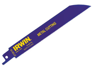IRWIN® 614R Bi-Metal Sabre Saw Blades for Metal Cutting 150mm Pack of 25