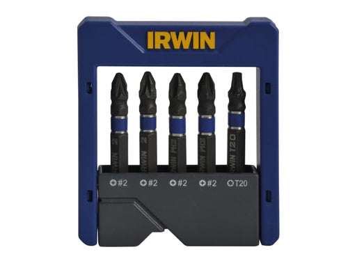 IRWIN® Phillips/Pozi/TORX Impact Screwdriver Pocket Bit Set, 5 Piece