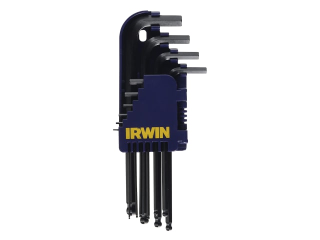 IRWIN® T10757 Metric Long Arm Ball End Hex Key Set, 10 Piece