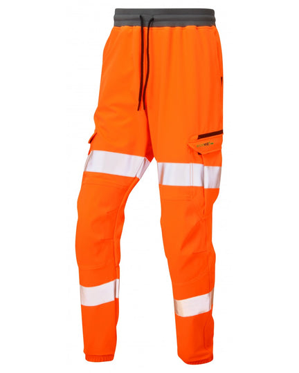 Leo Workwear Hawkridge orange Hawkridge Jogging Trousers for superior visibility and protection