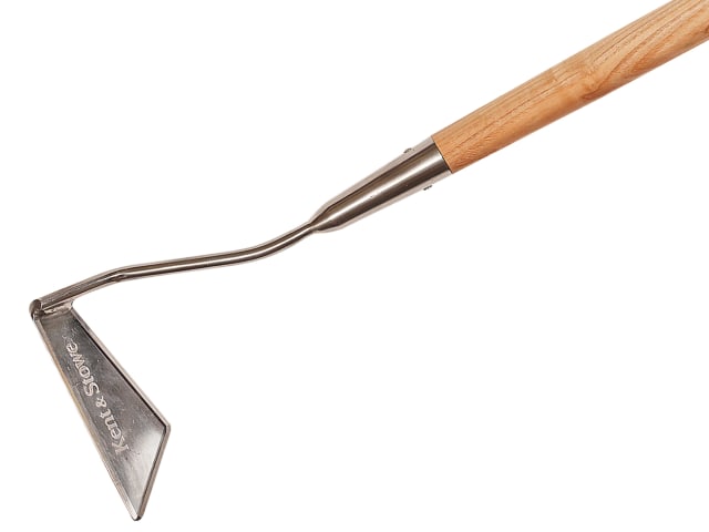 Kent & Stowe Stainless Steel Long Handled 3-Edged Hoe, FSC