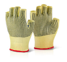 Beeswift Reinforced Fingerless Dotted Gloves