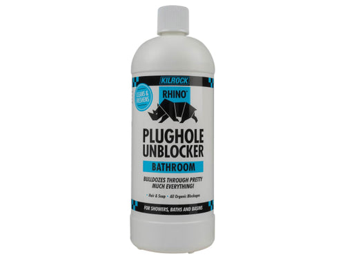 Kilrock Rhino Bathroom Heavy-Duty Drain Unblocker 1 litre