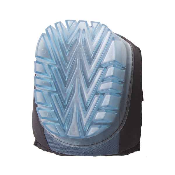 Front view of a Portwest Ultimate Gel Knee Pad (KP40) showing its hard black shell.