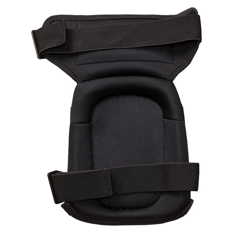 A Portwest thigh support knee pad (KP60) with orange details and extensive strapping.