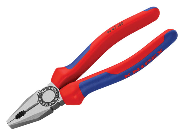 Knipex 03 02 Series Combination Pliers, Multi-Component Grip