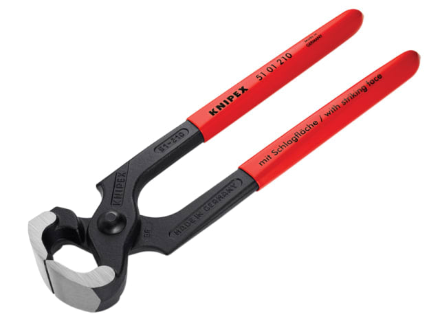 Knipex Hammerhead Style Carpenter's Pincers PVC Grip 210mm (8.1/4in)
