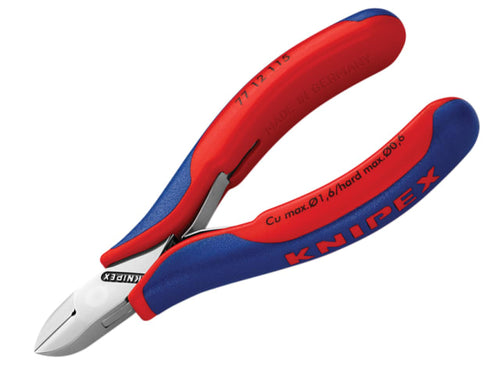 Knipex Electronics Diagonal Cut Pliers - Round Bevelled 115mm