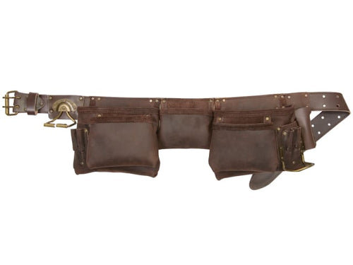 Kuny's 19427 Oiled Leather Construction Apron 12 Pocket