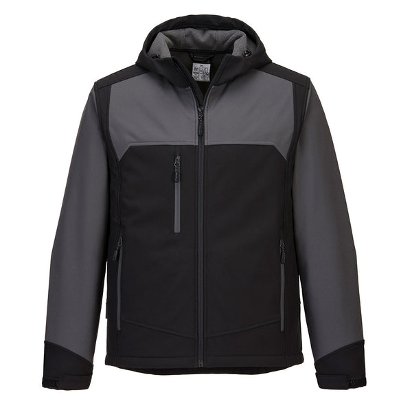 Portwest KX3 Hooded Softshell Jacket 3L KX362 – grey waterproof hooded work jacket