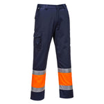 Portwest Hi-Vis Lightweight Contrast Class 1 Service Trouser - thumbnail 1
