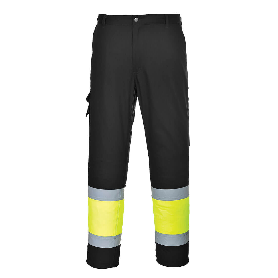 Yellow and black Portwest Hi-Vis Lightweight Service Trouser