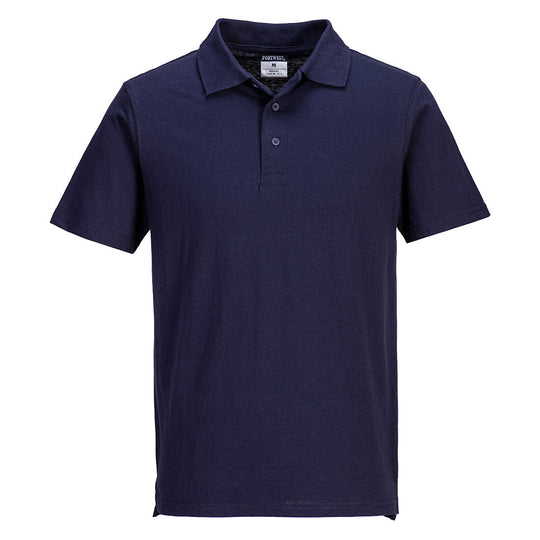 Portwest Lightweight Jersey Polo Shirt L210 – navy workwear polo with classic fit and soft fabric