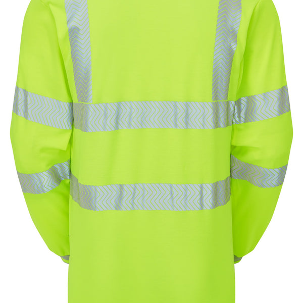Pulsar Life Mens Long Sleeve Hi-Vis Polo Shirt - LFE903