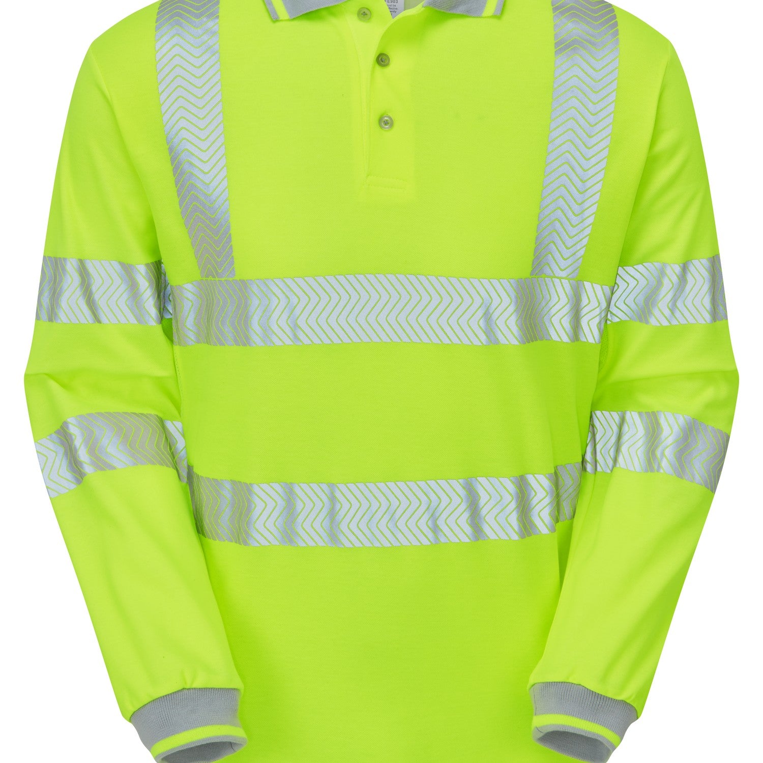 Pulsar Life Mens Long Sleeve Hi-Vis Polo Shirt - LFE903