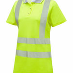 Pulsar Life Ladies Short Sleeve Hi-Vis Polo Shirt - LFE950 - thumbnail 1