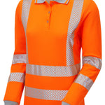 Pulsar Life Ladies Long Sleeve Hi-Vis Polo Shirt - LFE953 - thumbnail 8