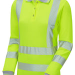 Pulsar Life Ladies Long Sleeve Hi-Vis Polo Shirt - LFE953 - thumbnail 1