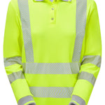 Pulsar Life Ladies Long Sleeve Hi-Vis Polo Shirt - LFE953 - thumbnail 7