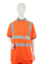 Beeswift Ladies Hi-Vis Short Sleeve Polo Shirt - thumbnail 2