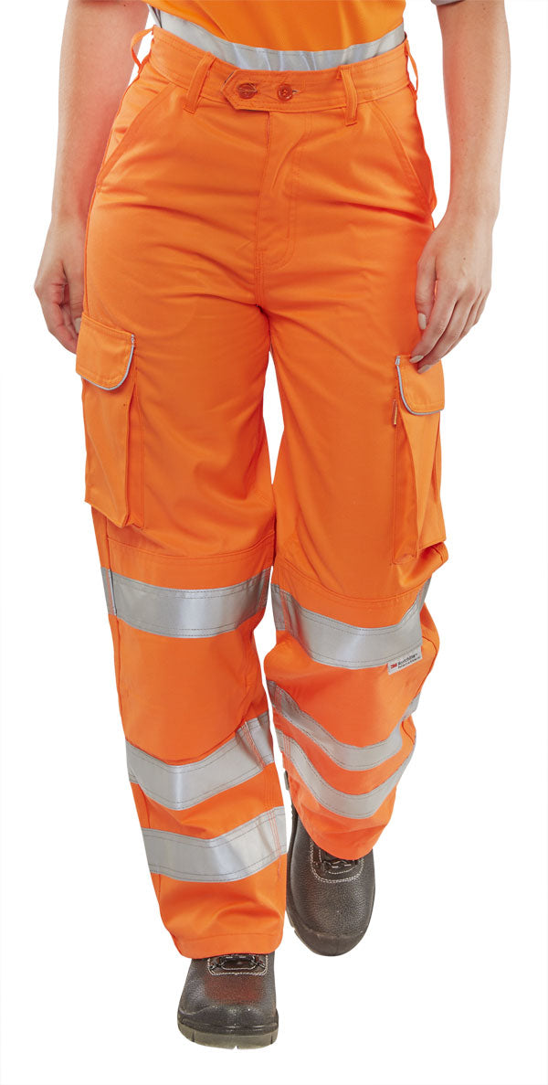 Beeswift Ladies Hi-Vis Rail Spec Trousers
