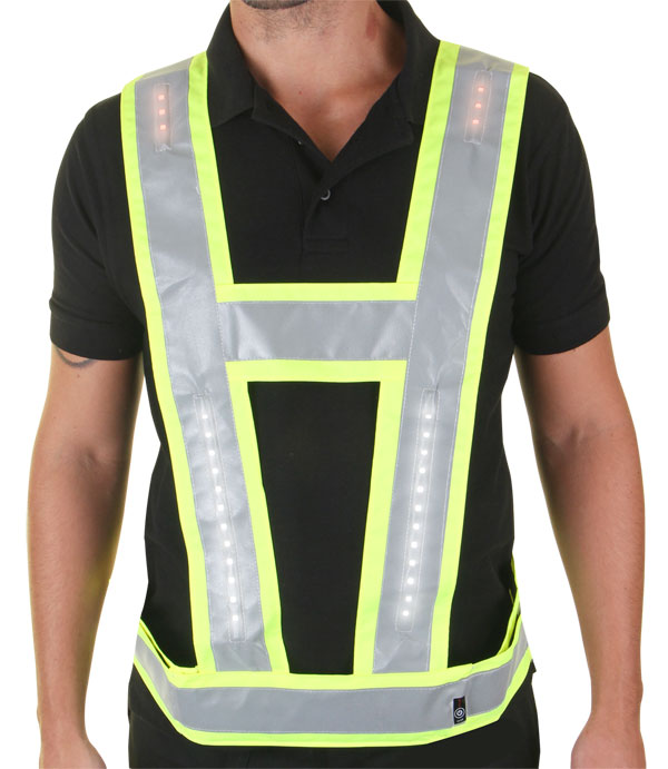 Light-Vest Range Harness S/Y With Red Lights Shoulder And Back 20161100040