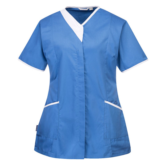 brown stylish tunic for professionals in salons or healthcare