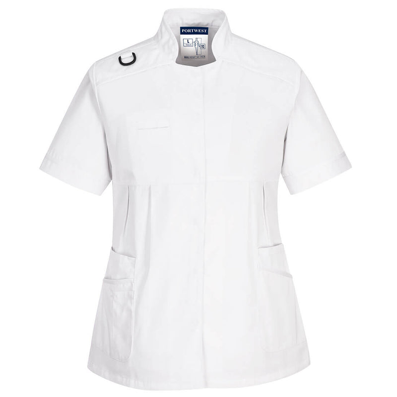Portwest Maternity Tunic LW22 – white maternity tunic with soft fabric and professional fit