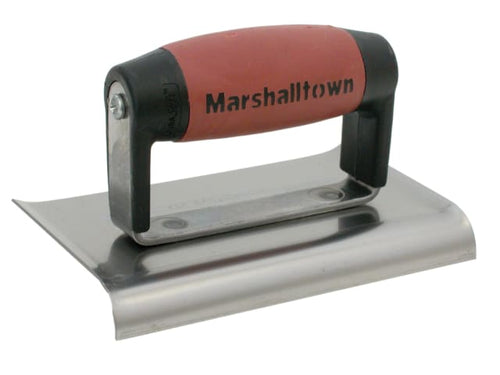 Marshalltown M136D Cement Edger Curved End DuraSoft Handle 6 x 3in