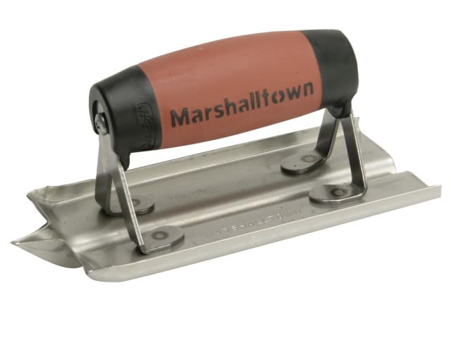 Marshalltown M180D Stainless Steel Groover Trowel DuraSoft® Handle 6 x 3in