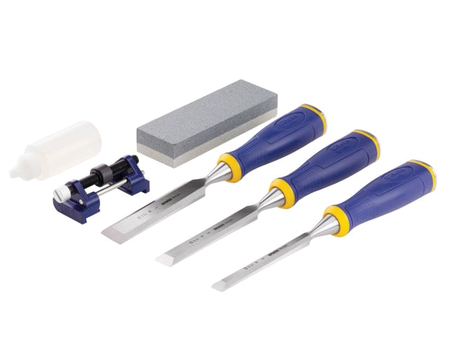 IRWIN® Marples® MS500 ProTouch™ All-Purpose Chisel Set, 3 Piece + Sharpening Kit