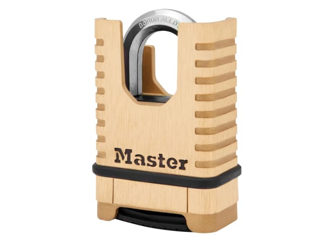 Master Lock Excell™ Closed Shackle Brass Combination 58mm Padlock