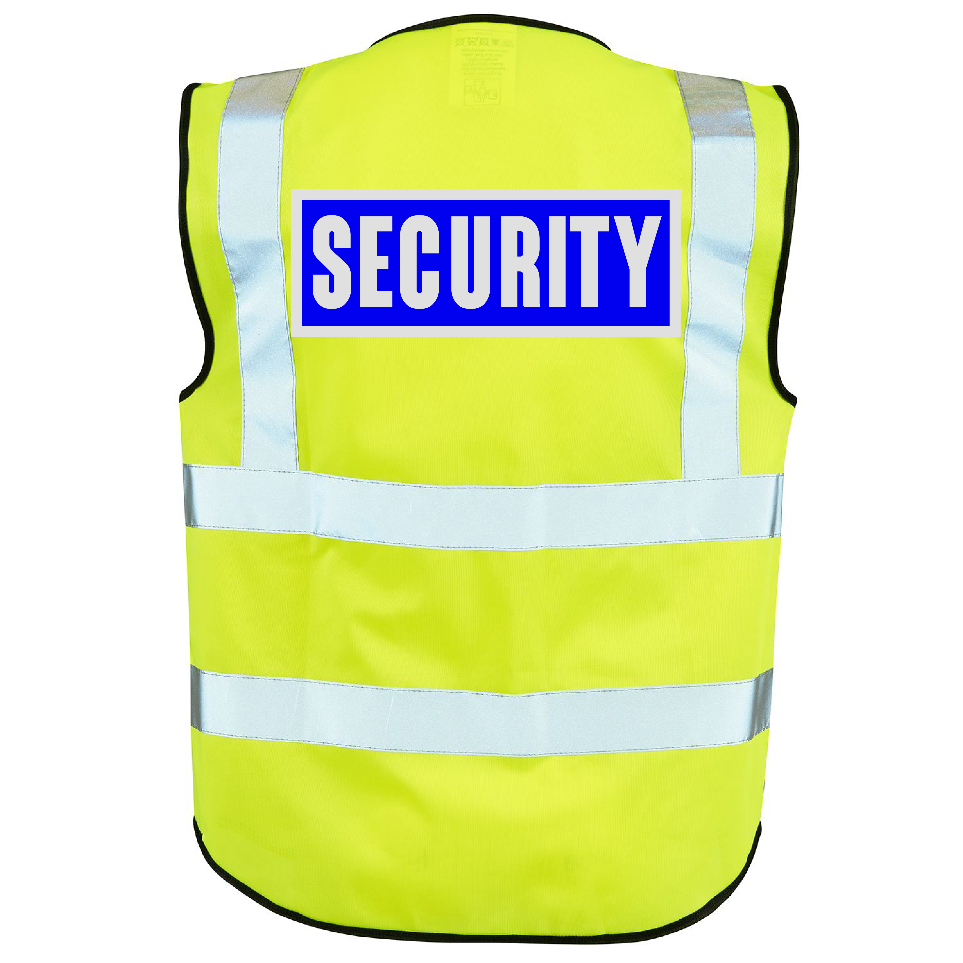 Security Printed Hi Vis Vest - ID Pocket - Velcro
