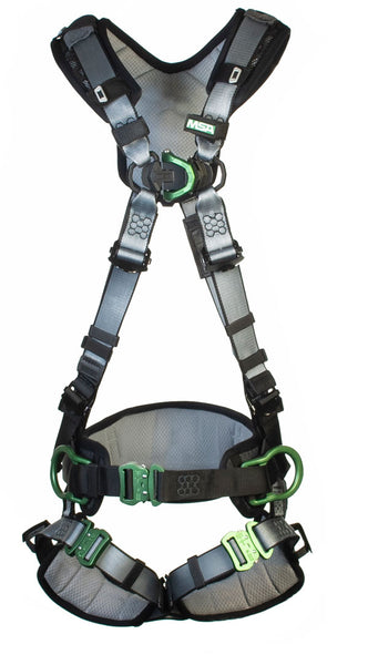 MSA Range V-Fit Back/Chest/Hip D-Ring Bayonet Harness W/ W Belt Xs
