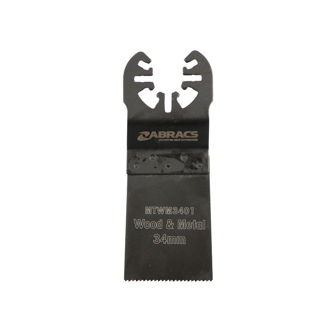 Abracs 34mm multi-tool blade for plunge cutting in both wood and metal.