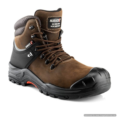 NKZ102BR Buckbootz Nubuckz S3 HRO SRC WRU Safety Lace Boot