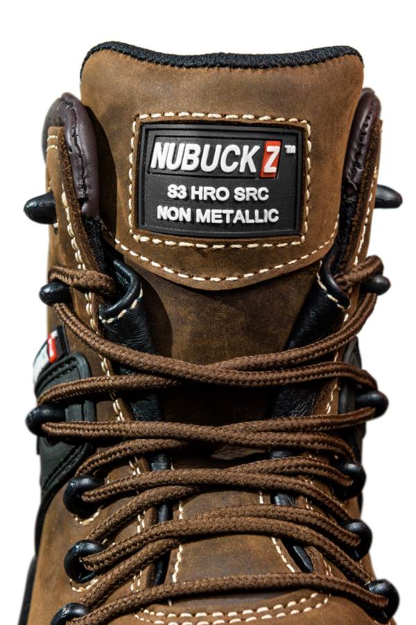 NKZ102BR Buckbootz Nubuckz S3 HRO SRC WRU Safety Lace Boot